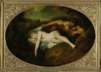 Nymfe og satyr, eller Jupiter og Antiopa, 1715